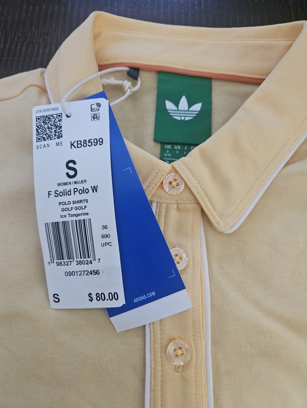 NWT Originals Adidas Solid Polo - Picture 8 of 10